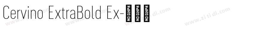 Cervino ExtraBold Ex字体转换